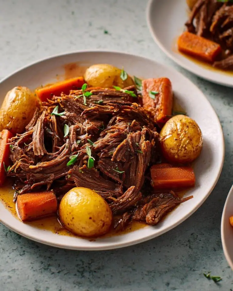Apple Cider Braised Brisket with Roasted Vegetables Recipe