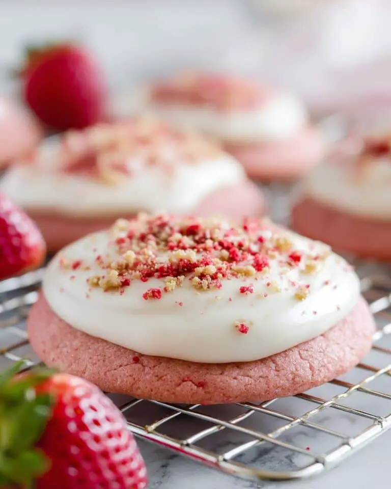 Easy Strawberry Crunch Cookies Recipe