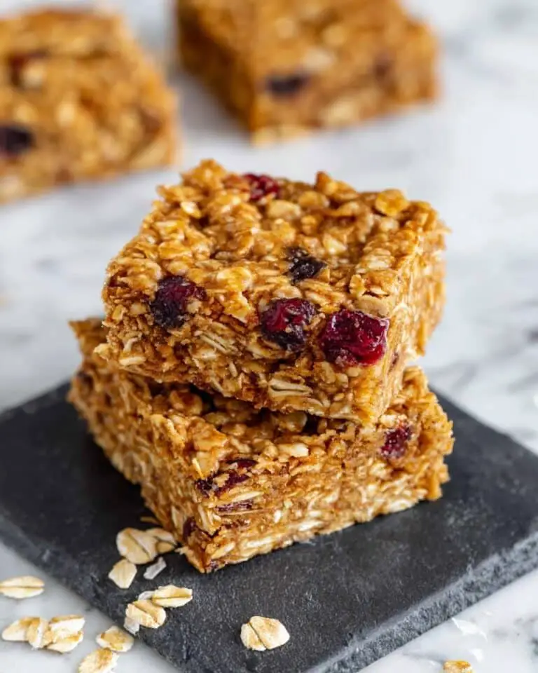 Oatmeal Breakfast Bars with Cranberries and Walnuts Recipe