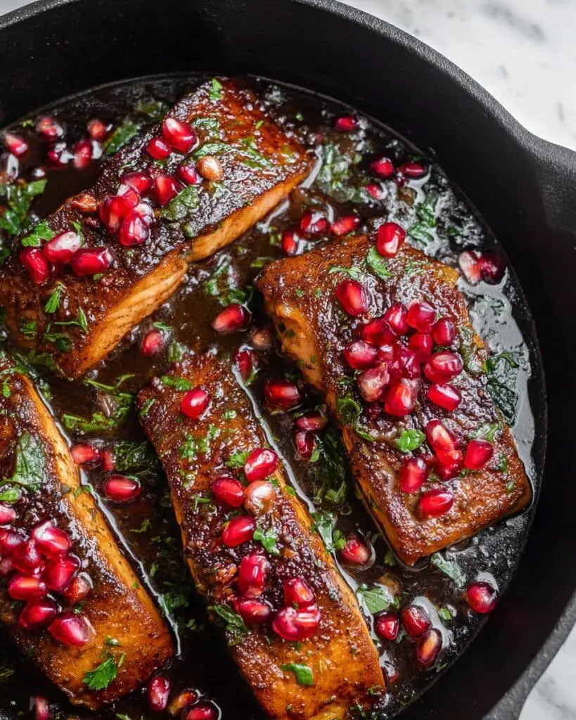 Sticky Pomegranate Salmon Recipe