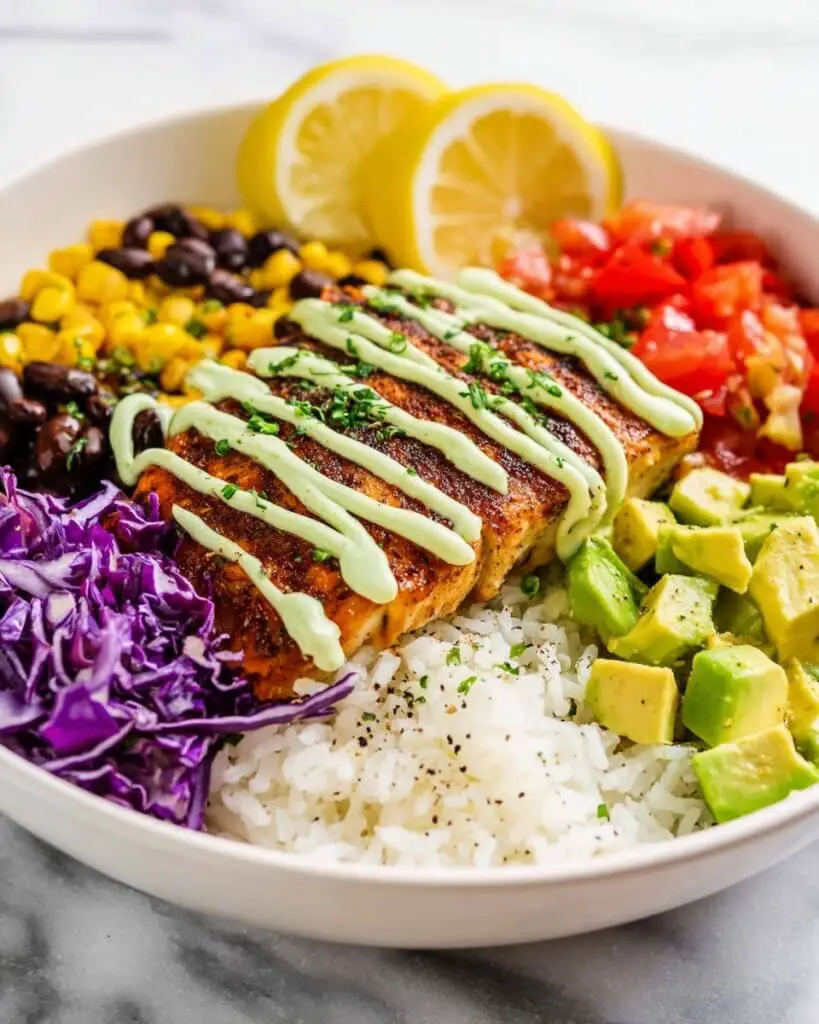 Blackened Fish Taco Bowls Recipe