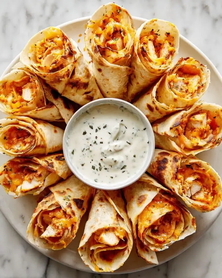 Blooming Quesadilla Ring with Chicken and Cheddar Recipe