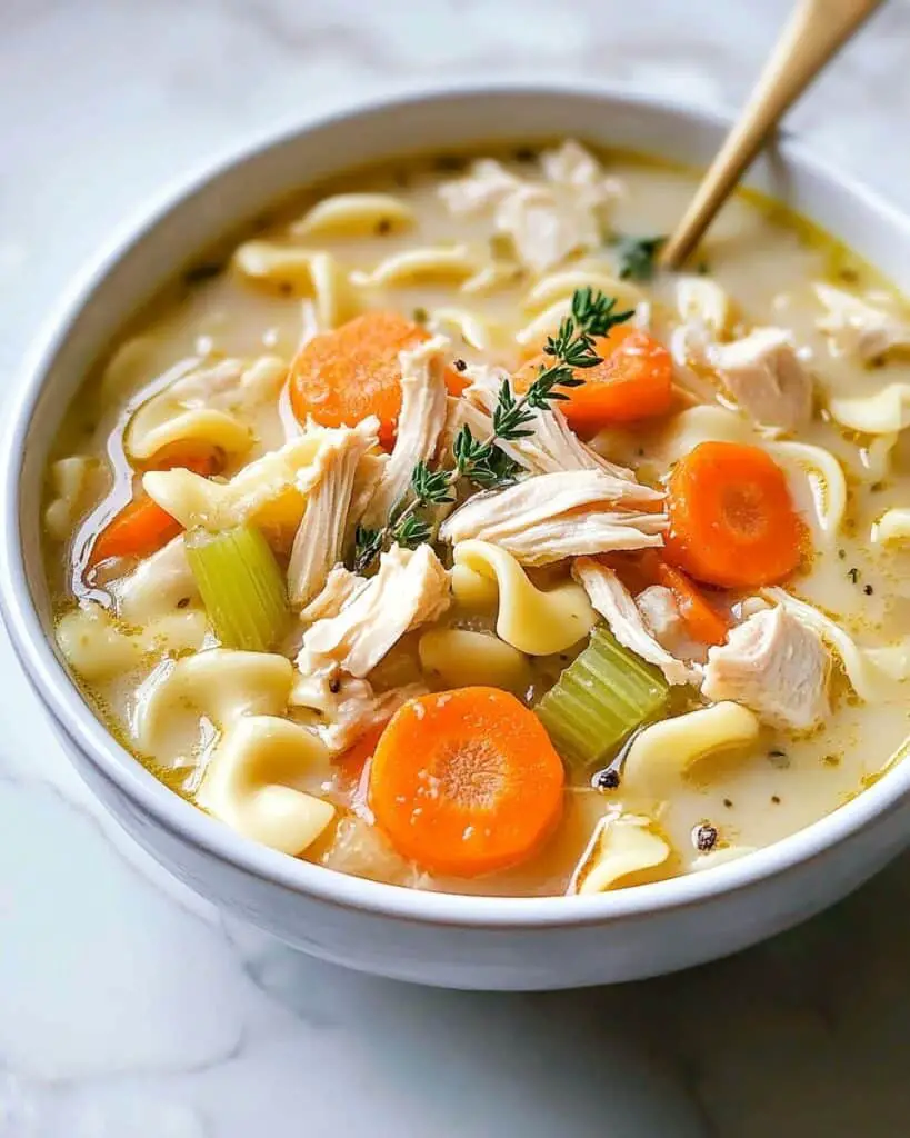 Creamy Chicken Noodle Soup Recipe