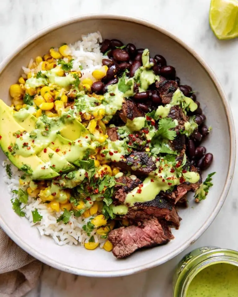Cilantro Lime Steak and Rice Bowls Recipe