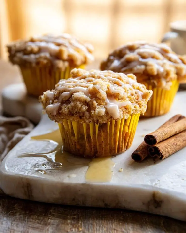Pumpkin Coffee Cake Muffins with Cinnamon Honey Butter Recipe