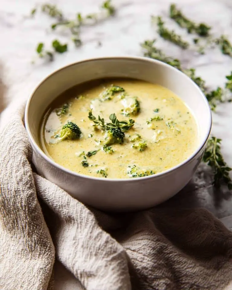 Instant Pot Broccoli Cheddar and Zucchini Soup Recipe
