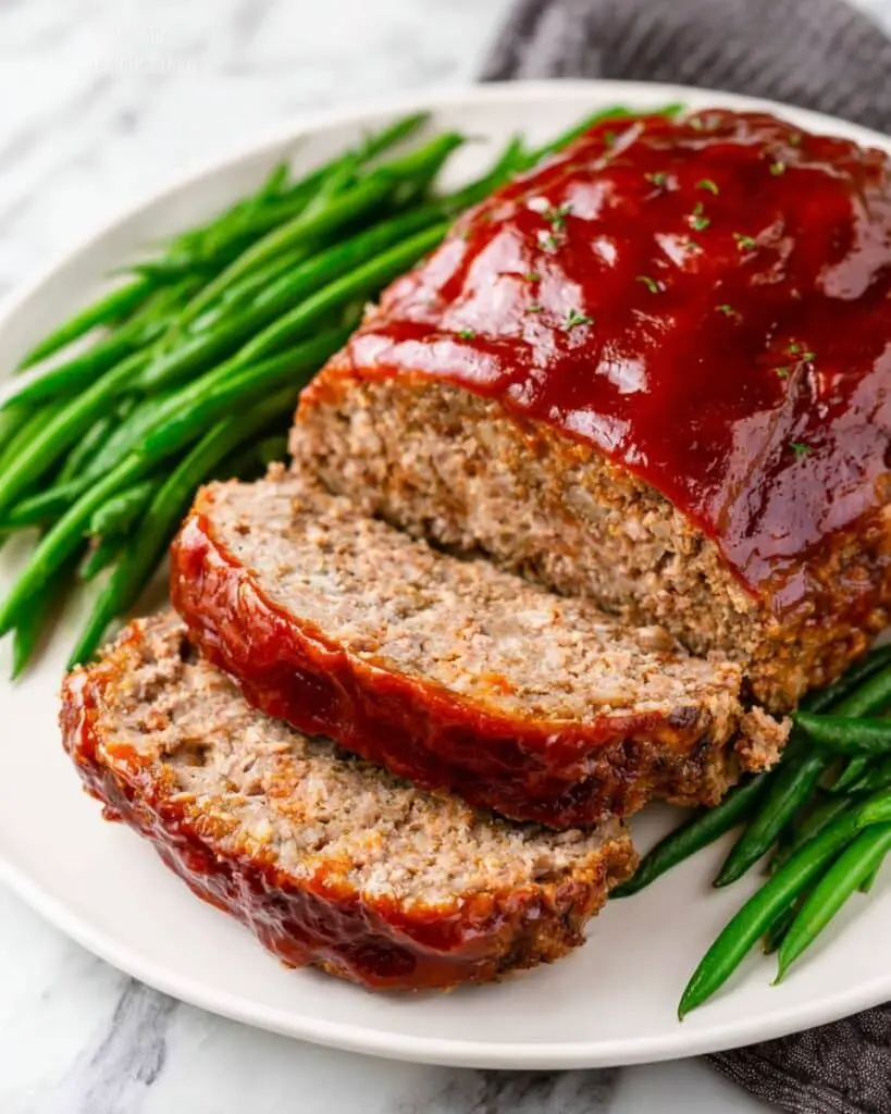 Crockpot Meatloaf with Parmesan and Sweet Ketchup Glaze Recipe