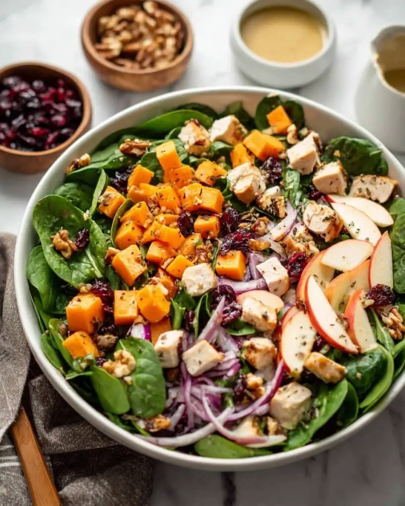 Harvest Chicken Salad with Maple Dijon Dressing Recipe