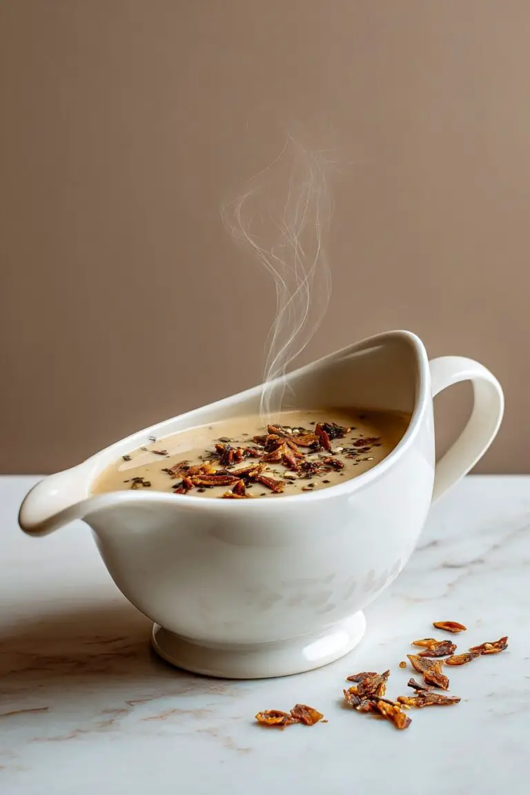 Caramelized Shallot Bacon Gravy Recipe
