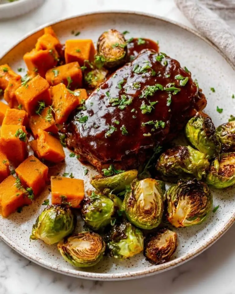 Sheet Pan Mini Meatloaf with Vegetables Recipe