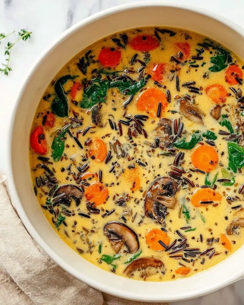 Cozy Autumn Wild Rice Soup Recipe