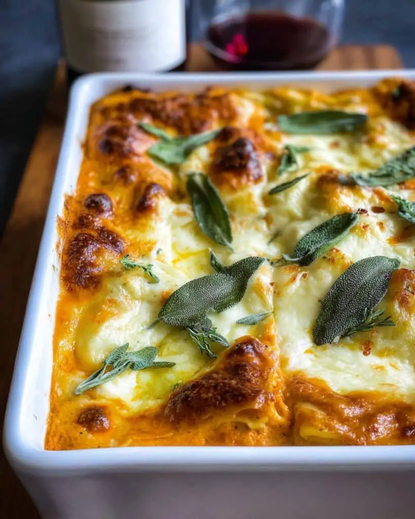 Butternut Squash Lasagna with Mushrooms and Sage Recipe