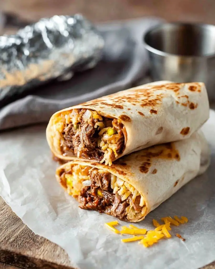 Shredded Beef Burritos Recipe