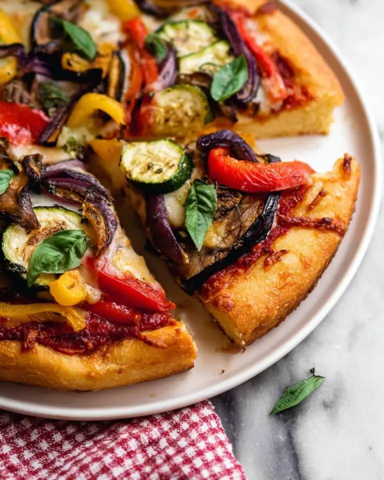 Roasted Vegetable Whole Wheat Pizza Recipe
