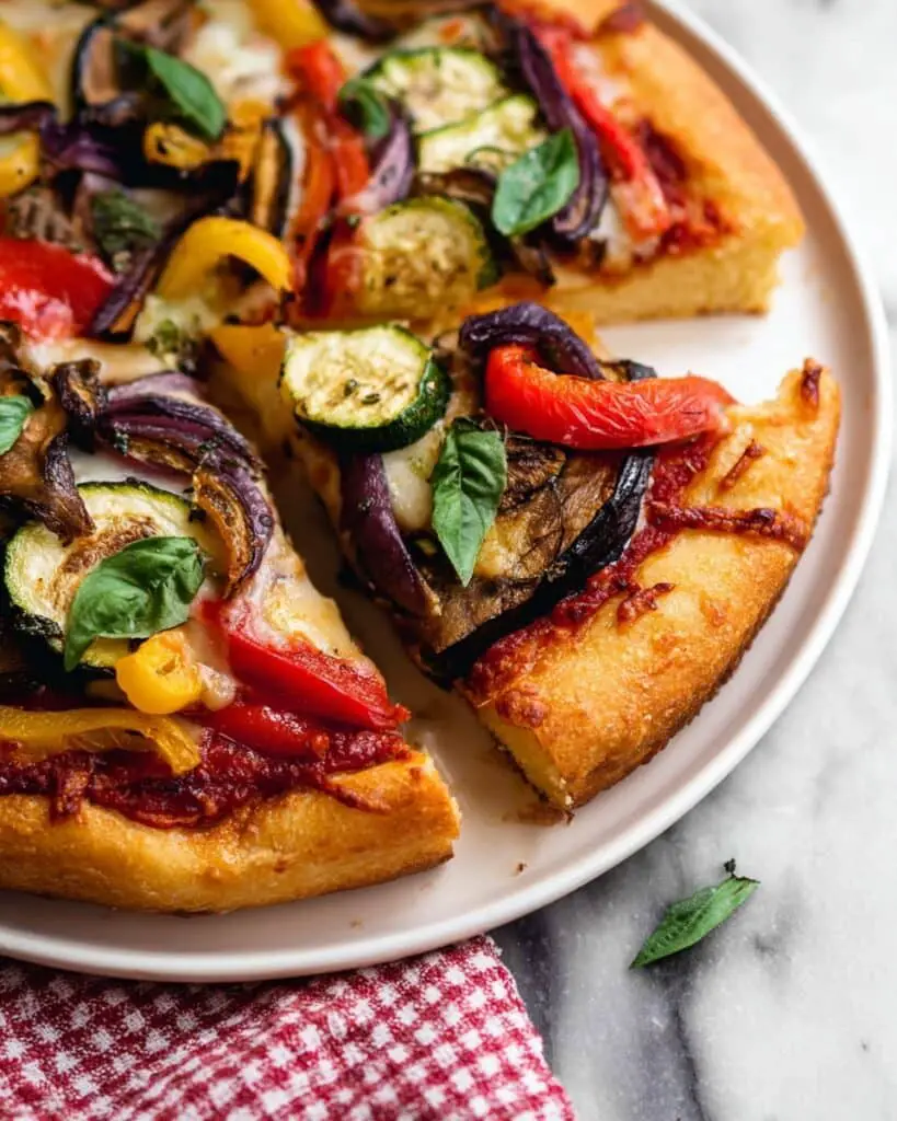 Roasted Vegetable Whole Wheat Pizza Recipe