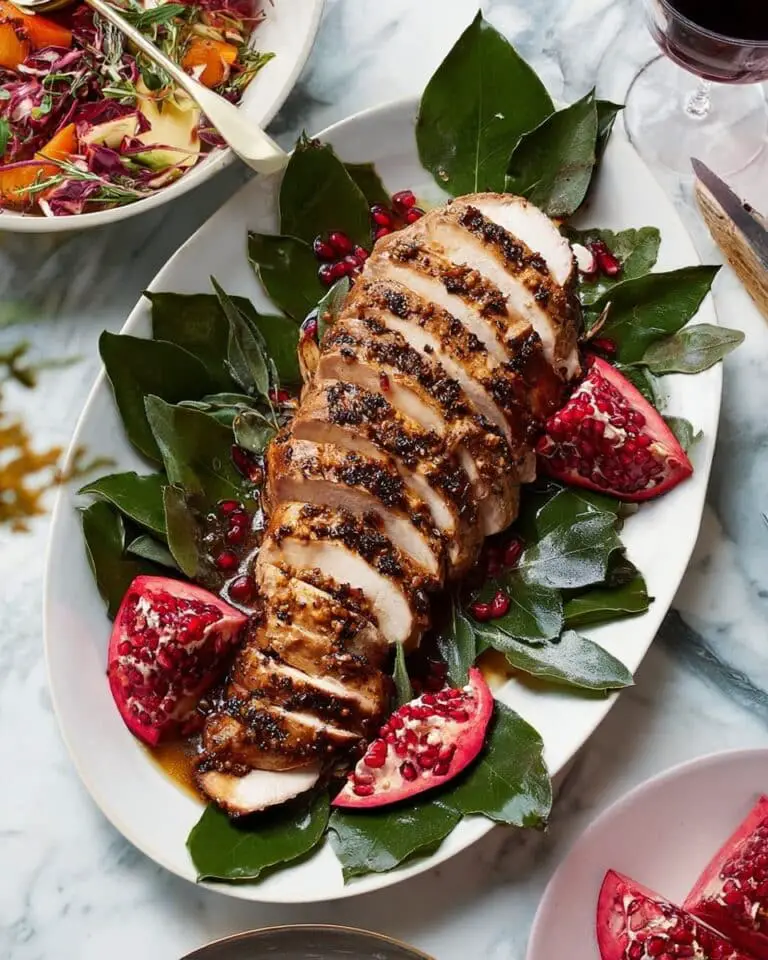 Roasted Herb-Infused Turkey Breast with Lemon and White Wine Recipe