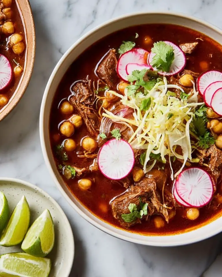 Hearty Pork Pozole with Chiles and Hominy Recipe