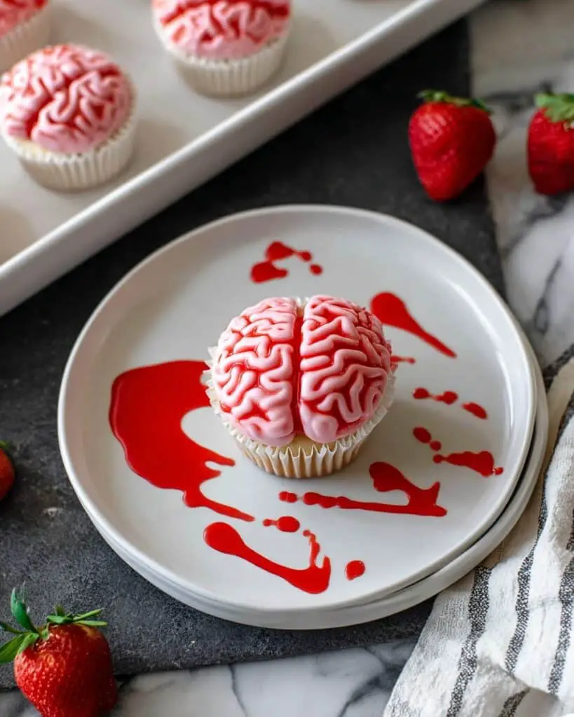 Halloween Zombie Brain Cupcakes Recipe
