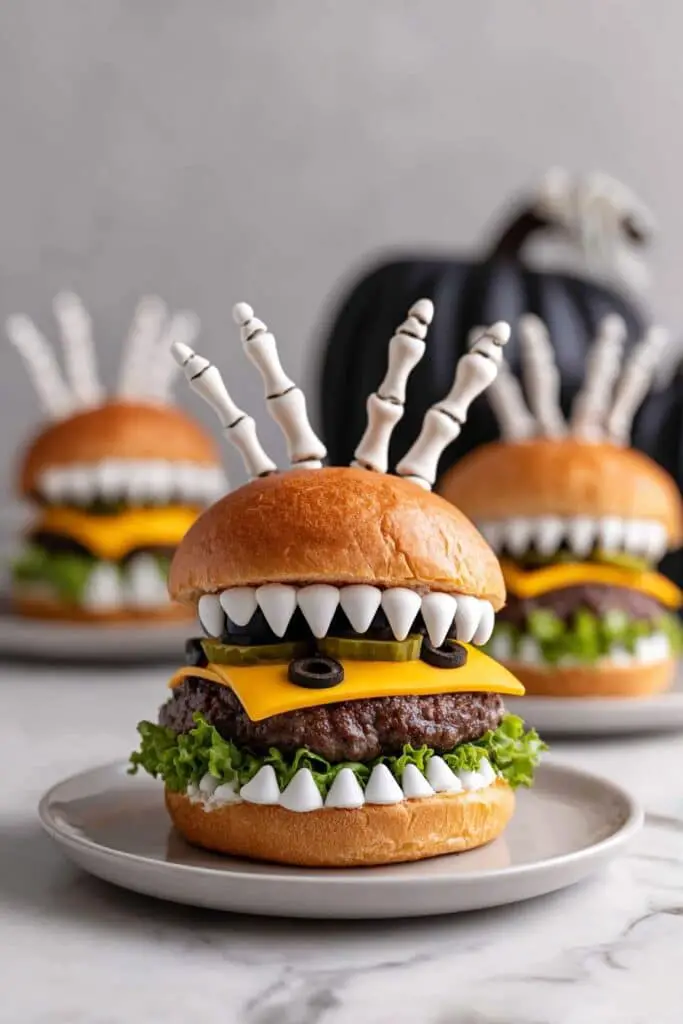 Monster Face Burgers Recipe