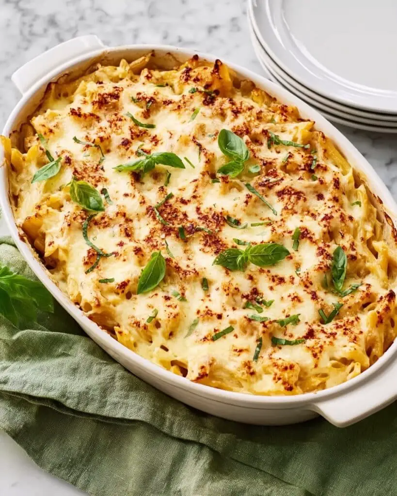 Creamy Chicken Alfredo Casserole Recipe