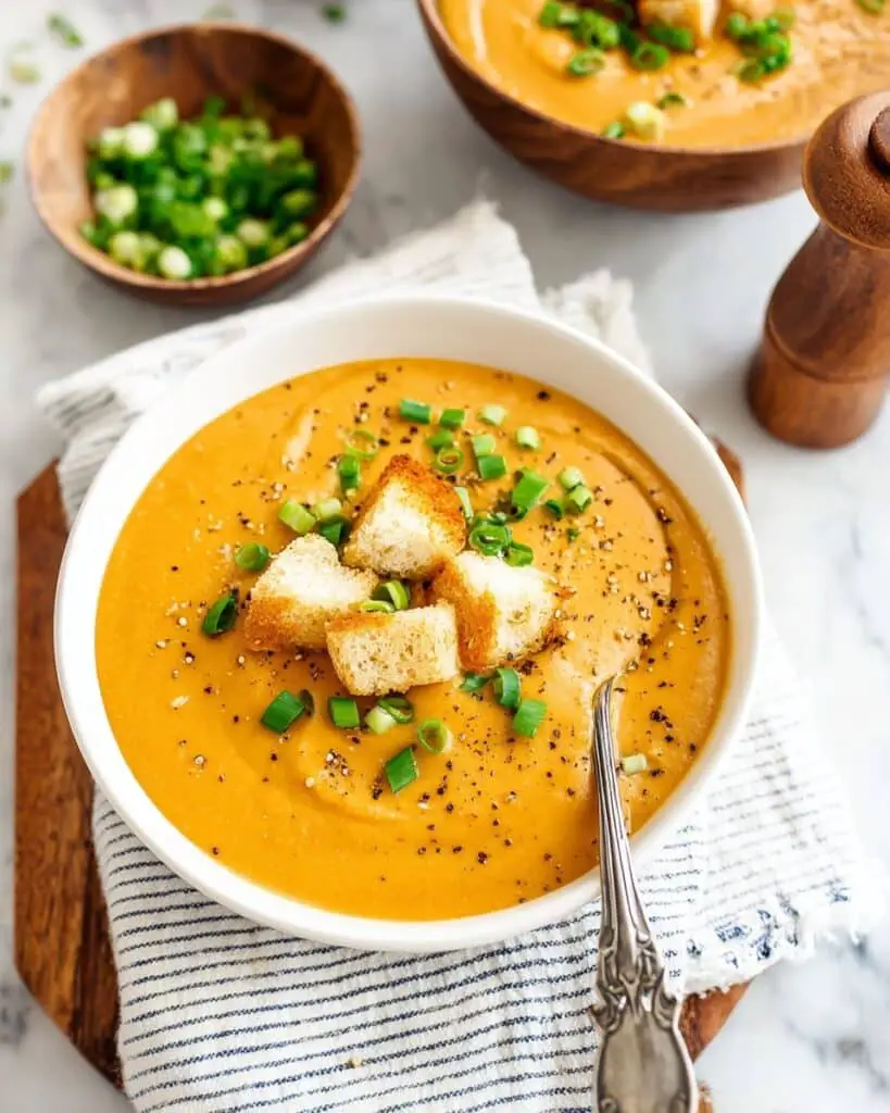 Vegan Potato Soup with Cauliflower and Cashews Recipe