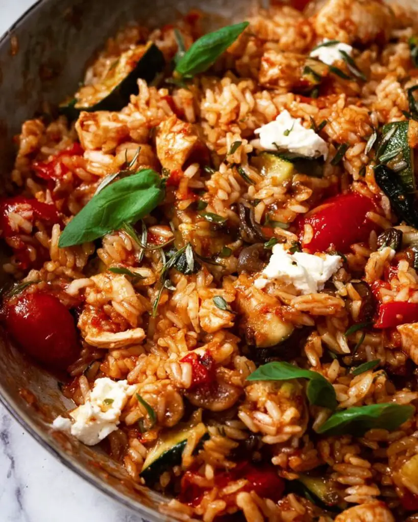 One Pot Lemon Garlic Chicken Risoni Recipe
