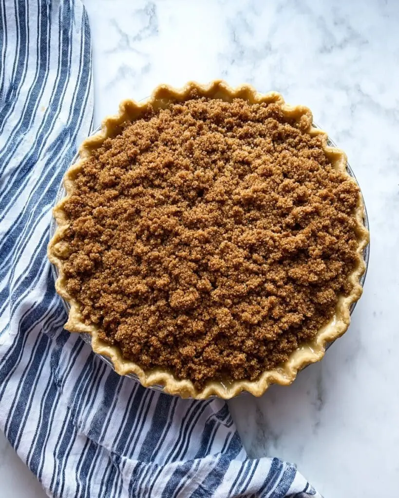 Sour Cream Apple Pie with Streusel Topping Recipe