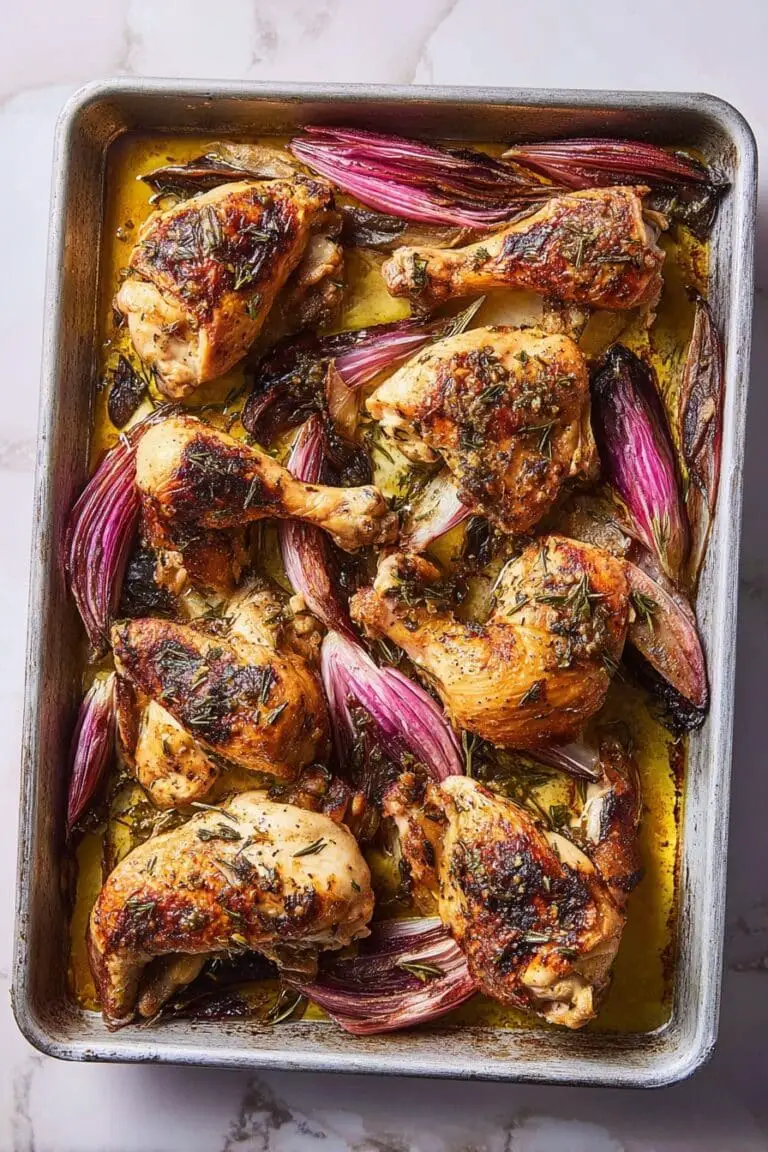 Sheet Pan Red Onion Chicken Recipe