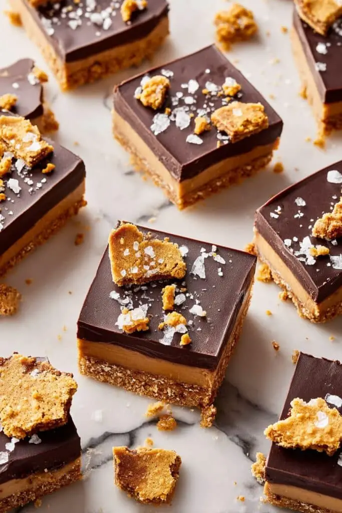 Gingerbread Shortbread Bars with Caramel and Chocolate Recipe