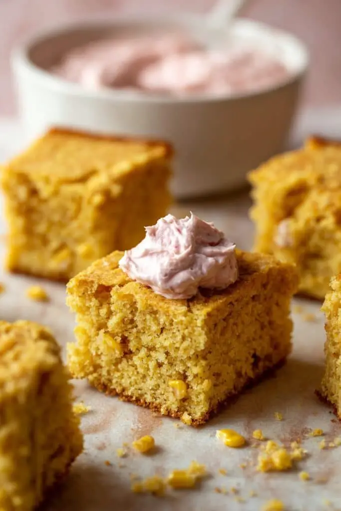 Brown Butter Cornbread with Cranberry Butter Recipe