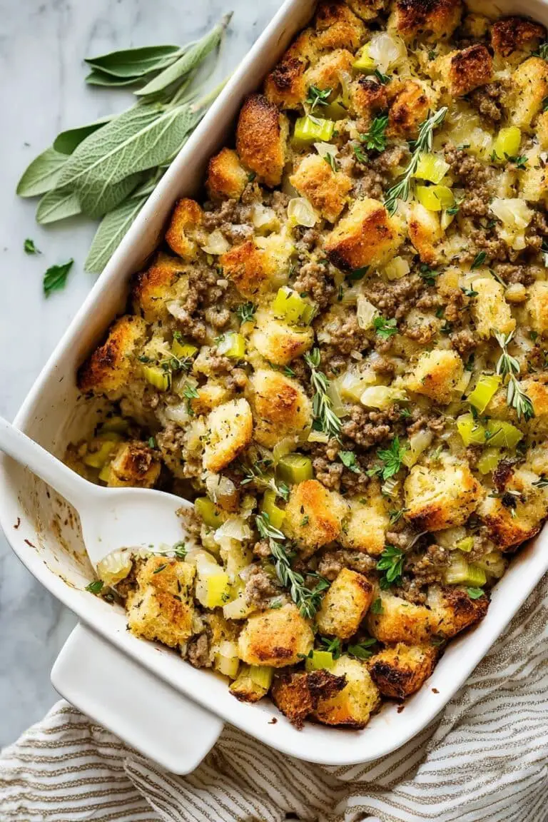 Classic Sausage and Herb Stuffing Recipe