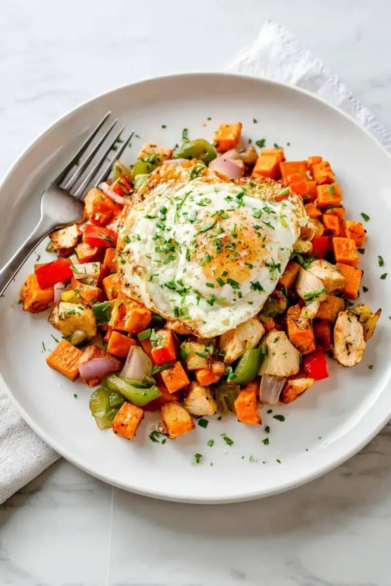 Turkey Hash with Crispy Sweet Potatoes and Creole Seasoning Recipe