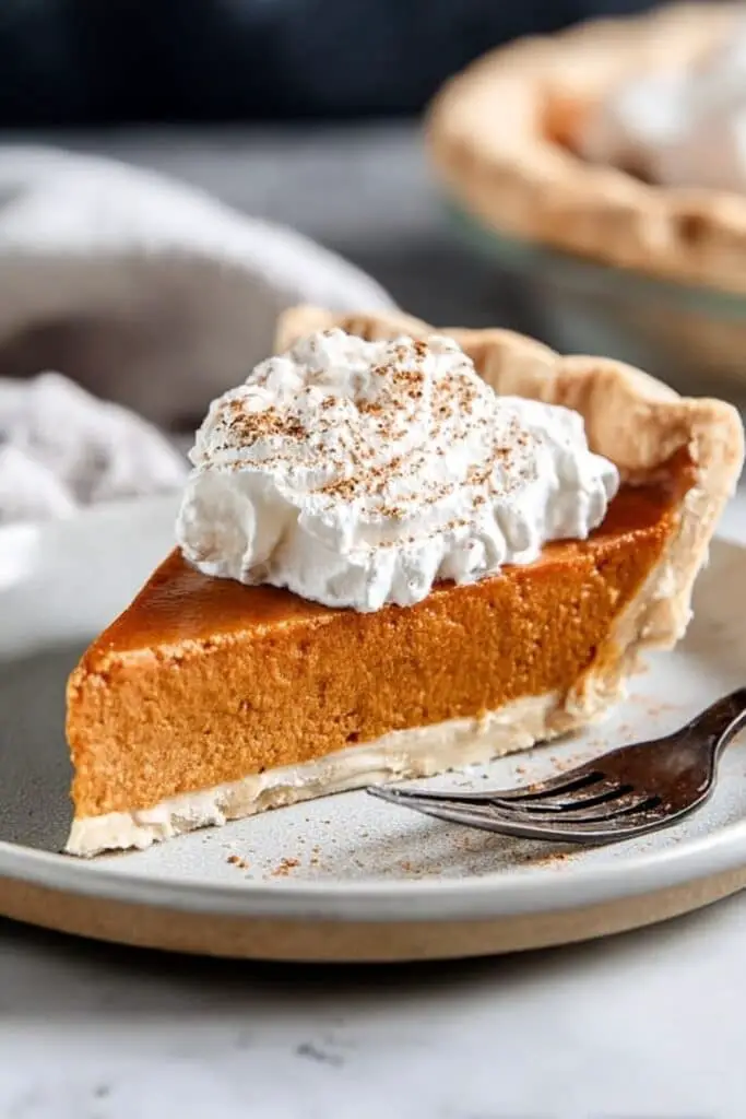 Sweet Potato Pie with Spiced Filling and Fluffy Whipped Cream Recipe