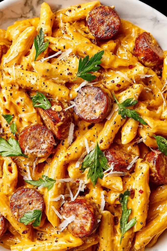 Smoked Sausage Cajun Alfredo Recipe
