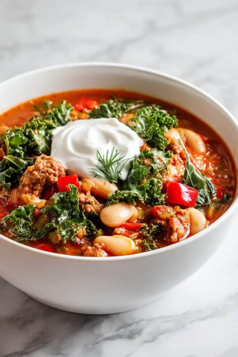 Spicy Turkey Sausage and Kale Chili Recipe