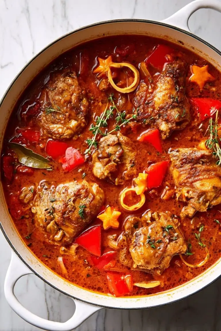 Brown Stew Chicken with Rich Sauce Recipe