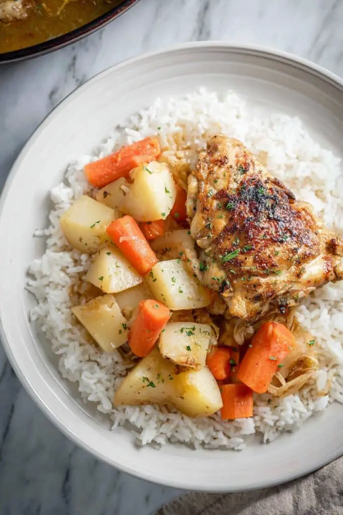Apple Dijon Braised Chicken Thighs Recipe
