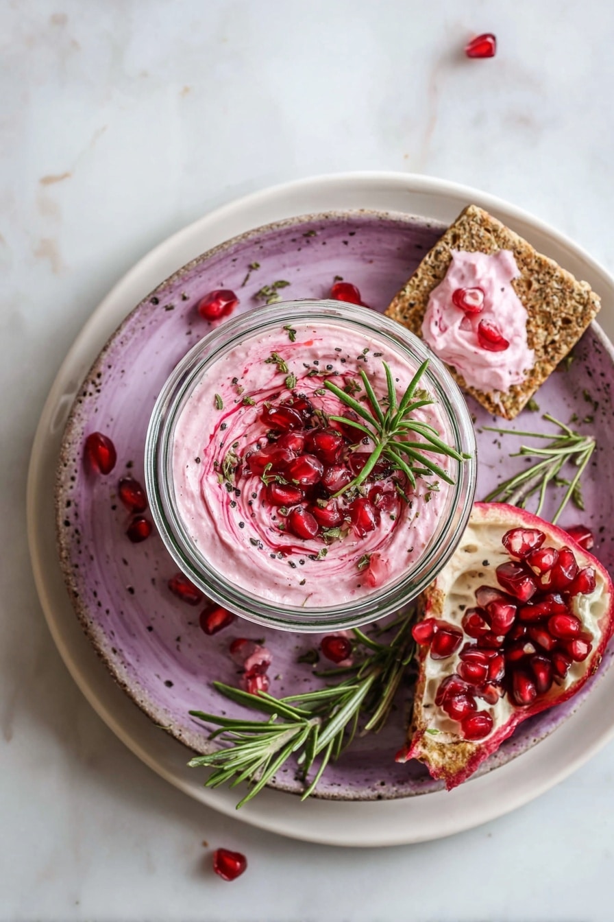 Whipped Cranberry Goat Cheese Spread Recipe - Serving