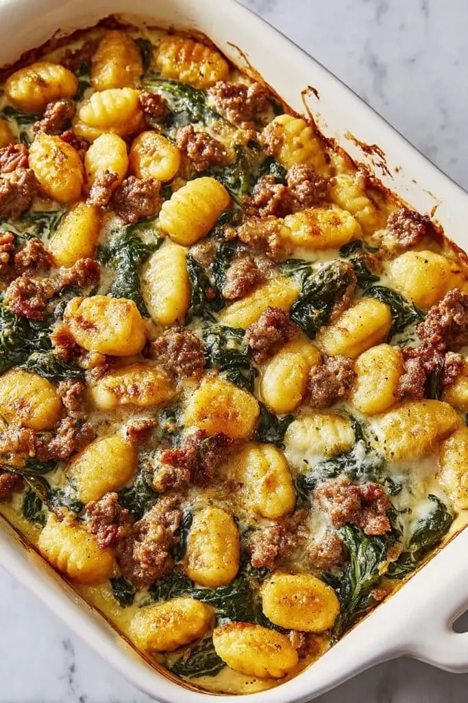 Gnocchi Sausage and Spinach Stuffing Recipe