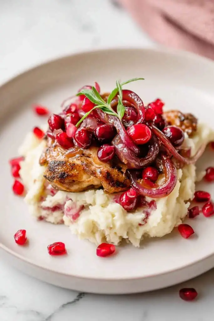 Roasted Balsamic Chicken with Cranberries Recipe