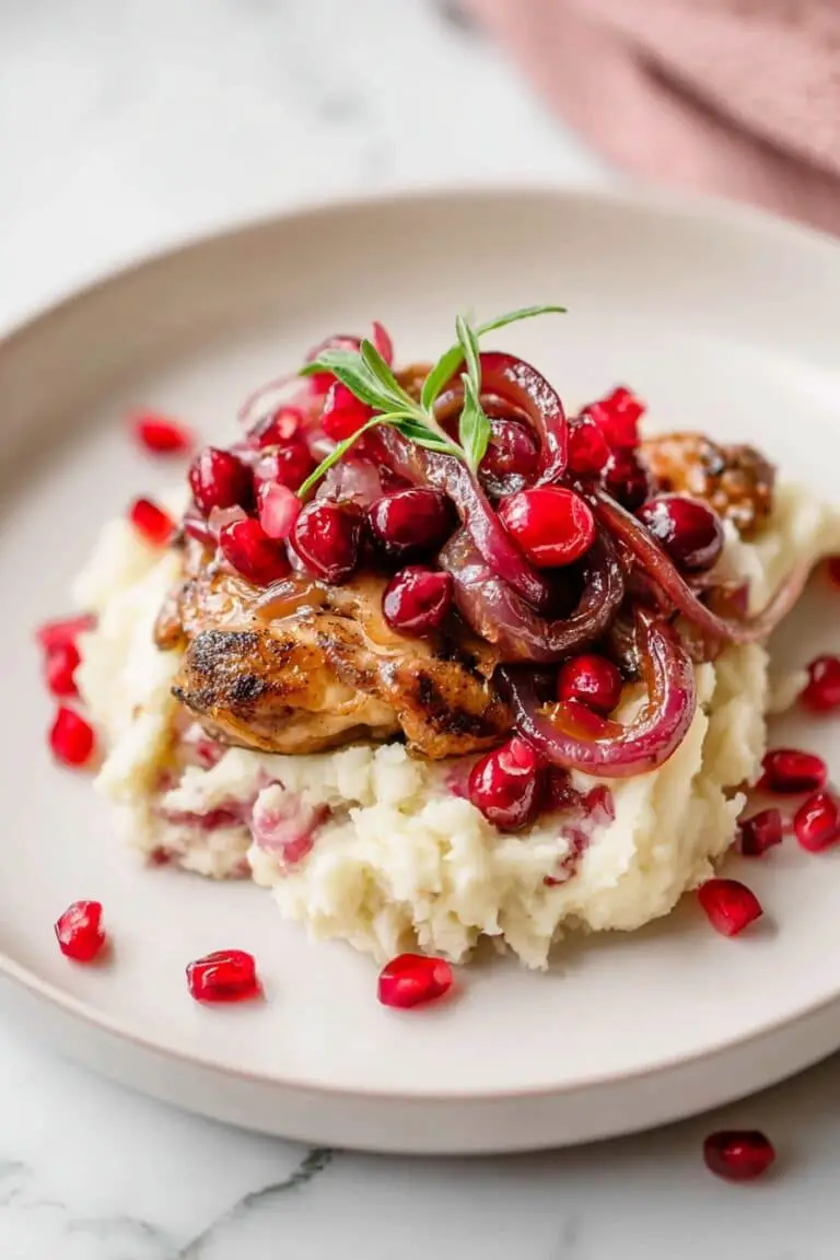 Roasted Balsamic Chicken with Cranberries Recipe
