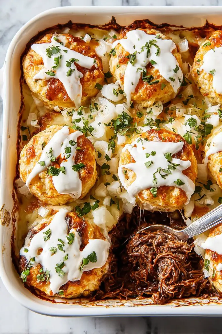 Cheesy Barbacoa Biscuit Bake Recipe