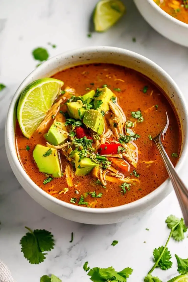 Healthy Whole30 Chicken Taco Soup Recipe