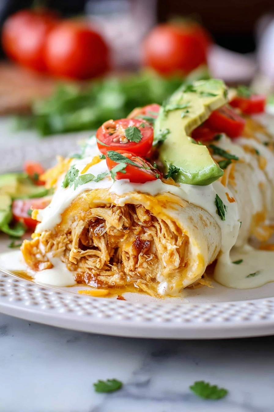 The image shows a pile of shredded seasoned chicken mixed with small pieces of red tomatoes and green cilantro leaves on a piece of white parchment paper placed on a wooden board. The chicken is light brown with some darker spices, and the tomatoes are bright red. A vintage fork with a beige handle rests on the right side of the chicken. Scattered around the board are a few cilantro leaves and halved red cherry tomatoes. In the background, there are a glass of water with a lime wedge on its rim, a half lime, and a whole avocado on a white marbled surface. Photo taken with an iphone --ar 2:3 --v 7 - Slow Cooker Mexican Chicken, Mexican Chicken Recipe, Easy Slow Cooker Chicken, Flavorful Mexican Chicken Dish, Chicken Slow Cooker Meals
