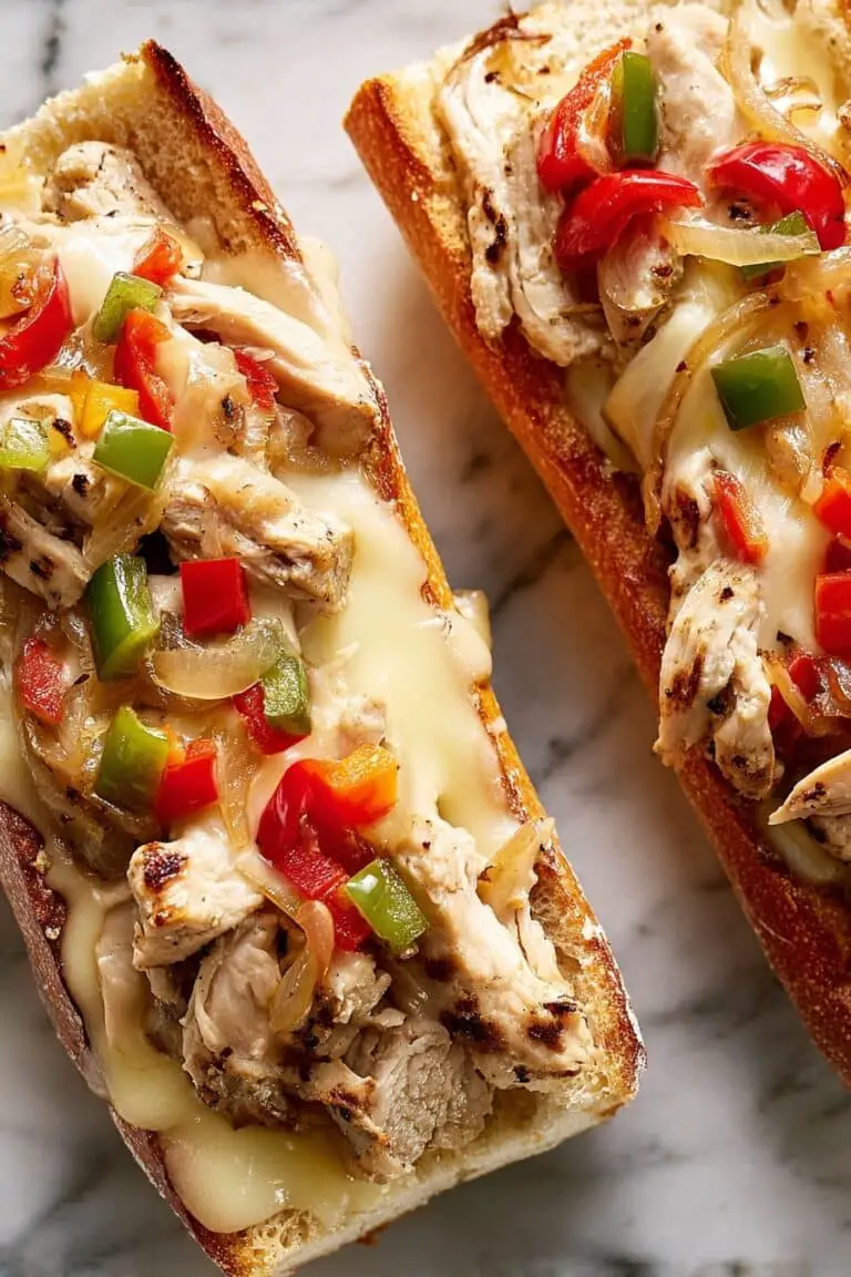 Chicken Cheesesteak Sandwiches Recipe