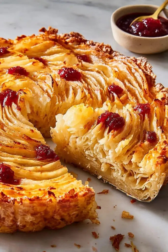 Cranberry Phyllo Tart with Orange Custard Recipe