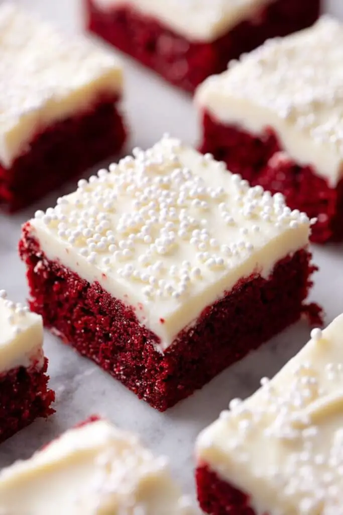 Red Velvet Cookie Bars with Cream Cheese Frosting Recipe