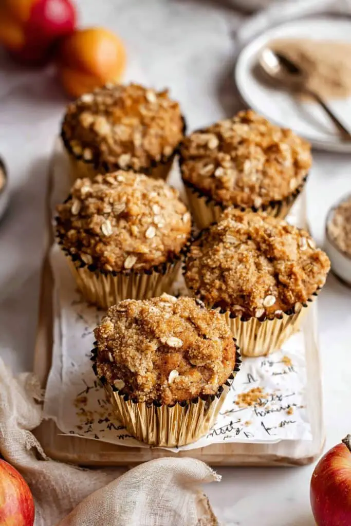 Cinnamon Apple Oatmeal Muffins Recipe