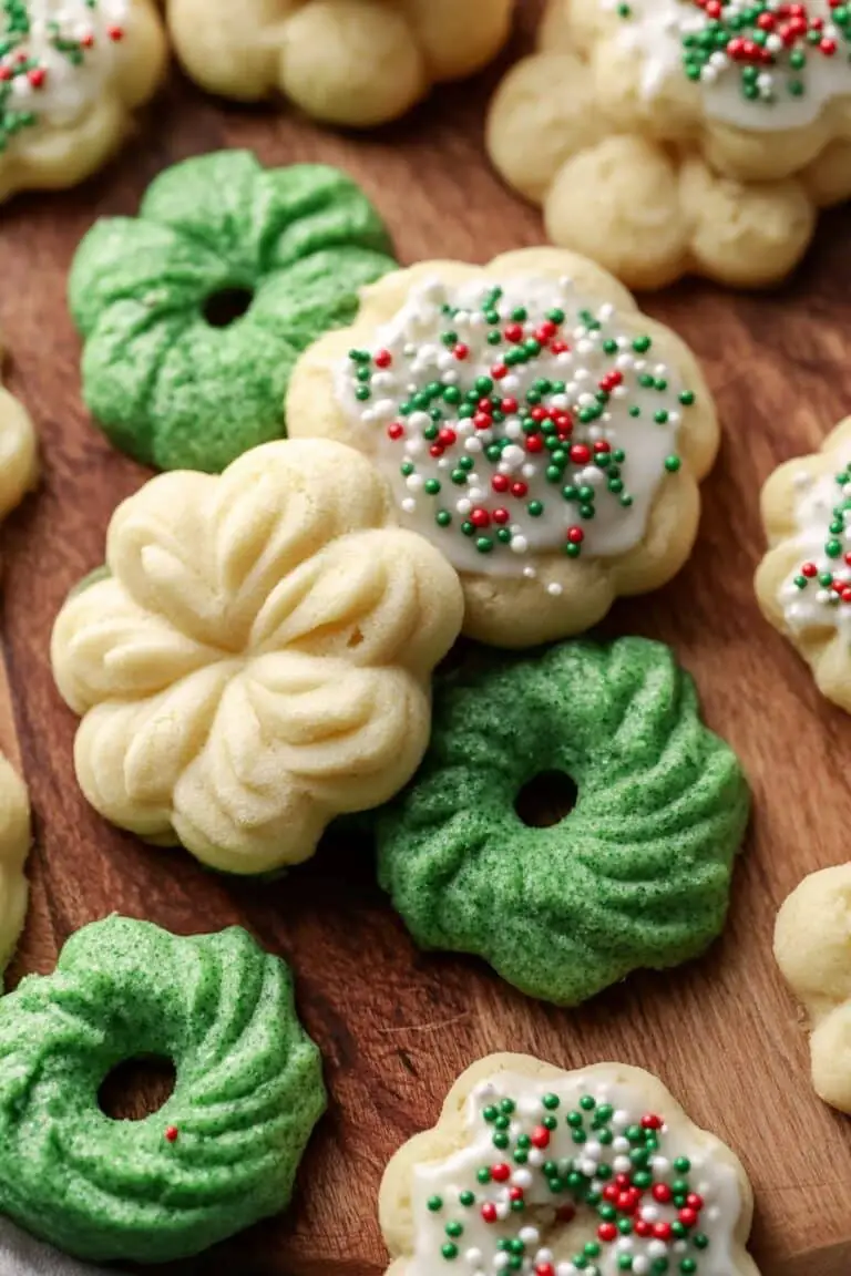 Spritz Cookies with Almond Icing Recipe