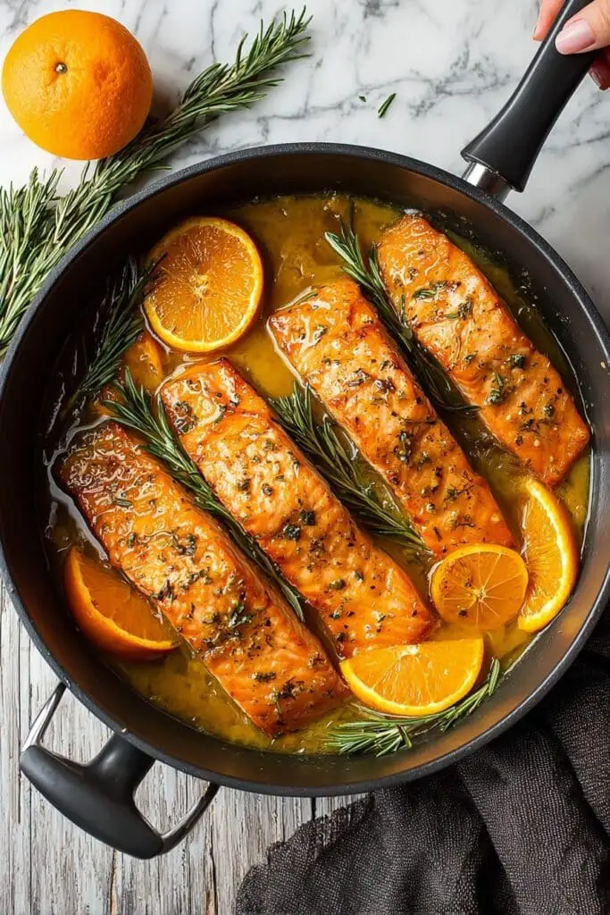 Orange Rosemary Glazed Salmon Recipe